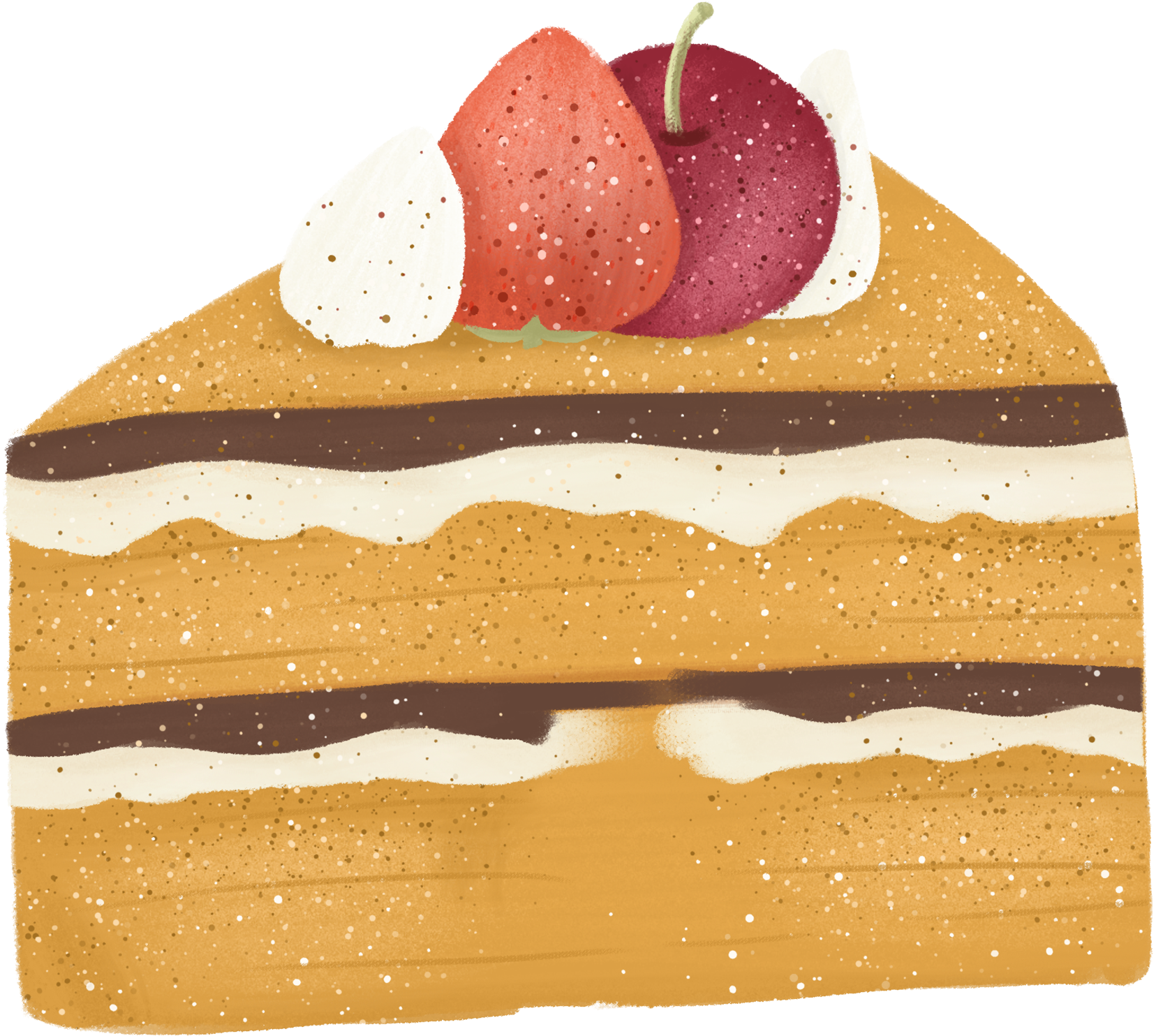 Cartoon Hand Drawn Gourmet Food Png And Psd - Mont Blanc (2000x2000), Png Download