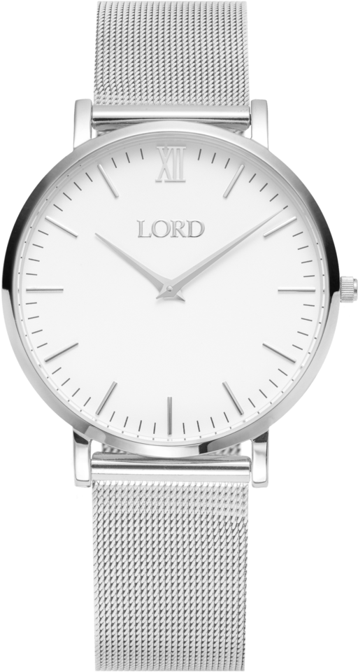 Classic Silver Ladies Stainless Steel Watch - Watch (1024x1024), Png Download