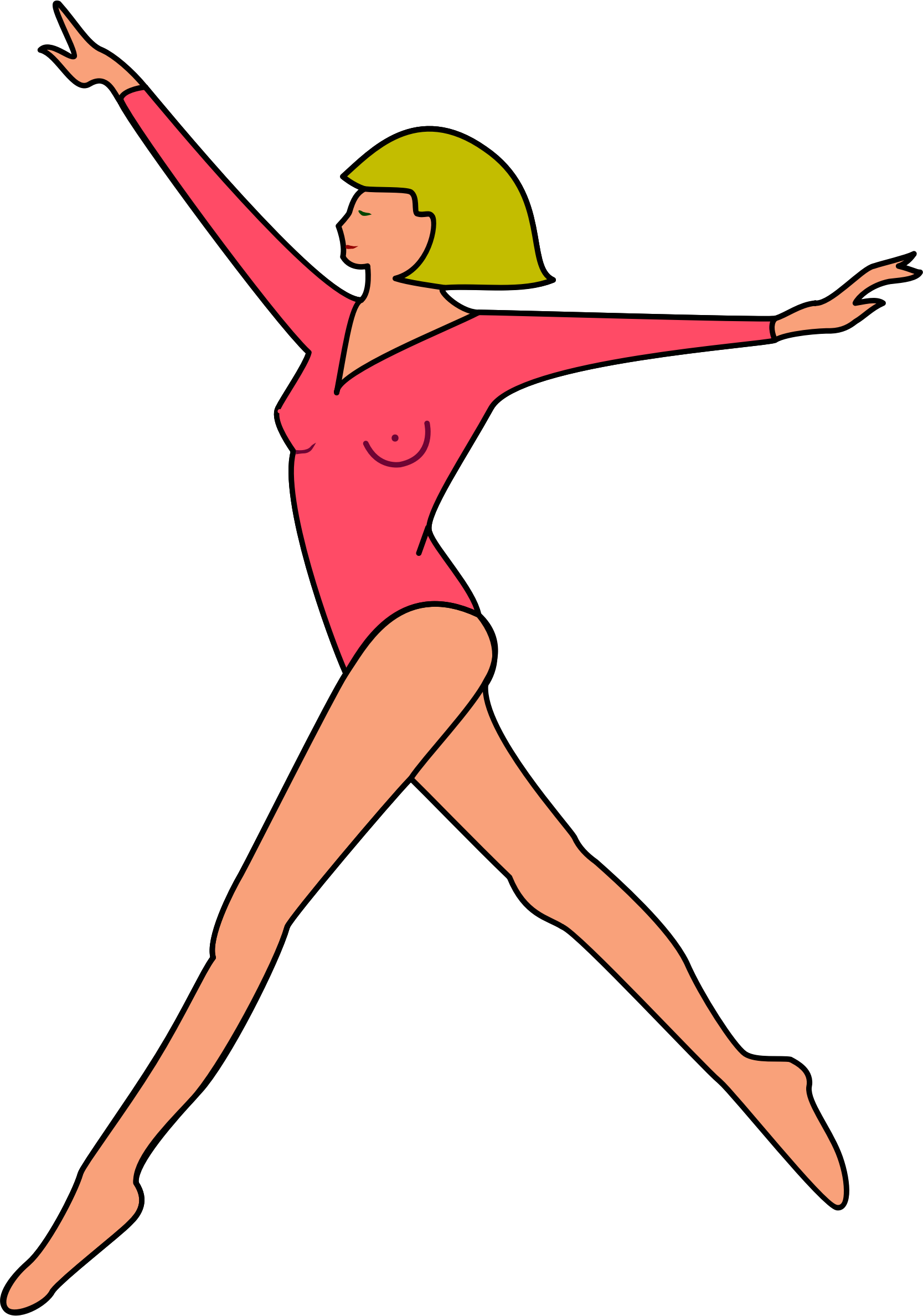 Big Image - Aerobics Clipaet (1667x2377), Png Download
