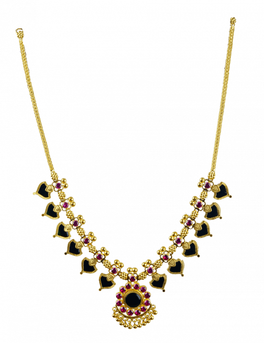 Pourvika N 5089-12 - Palaka Necklace Designs (540x701), Png Download