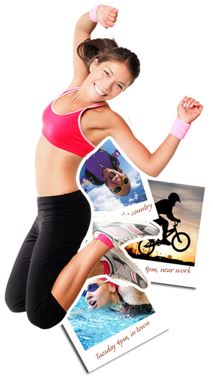 Jumping Girl - Flyer (431x762), Png Download