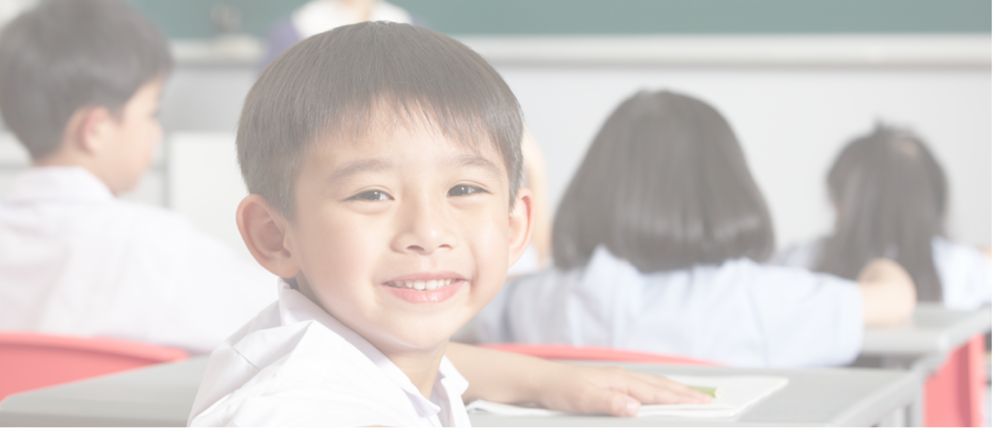 Welcome - Filipino Child In School (2000x865), Png Download