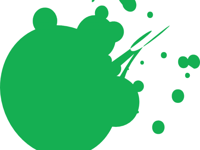 Splatter Clipart Color Splash - Green Color Splash Transparent (640x480), Png Download