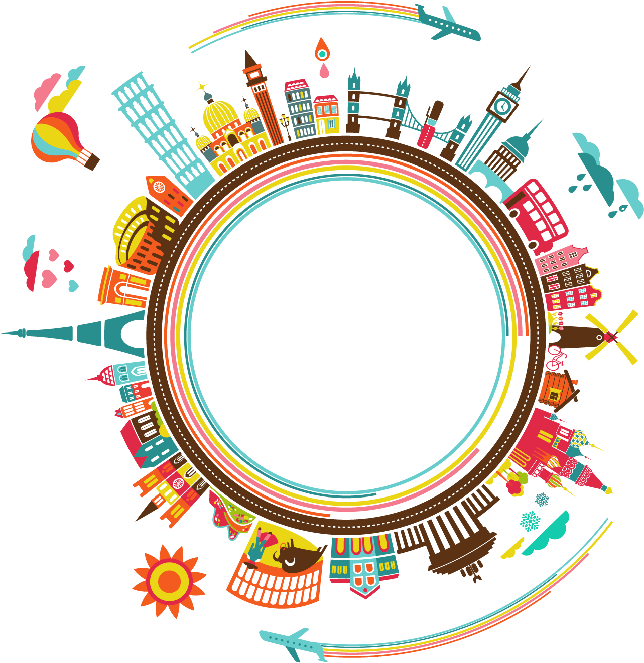 Vector World - Abroad Study Png (1400x1400), Png Download