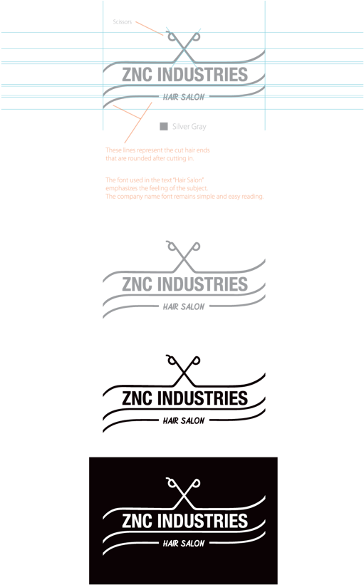 Hair Salon Logo By Vasil Ivanov, Via Behance - Paper (600x840), Png Download