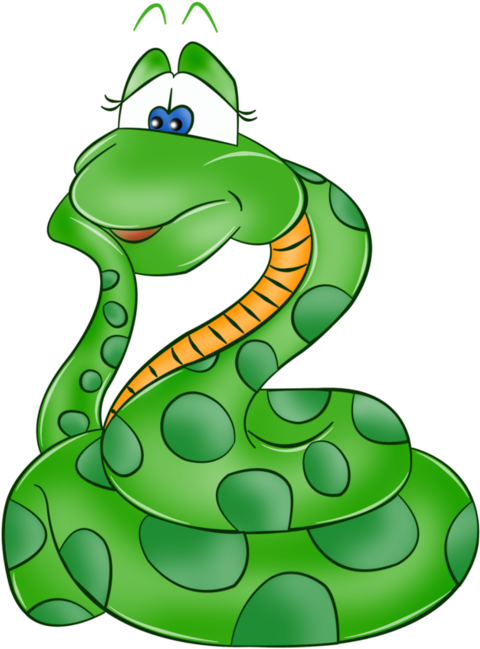Cartoon Snake Clipart - Start With The Letter S (690x700), Png Download