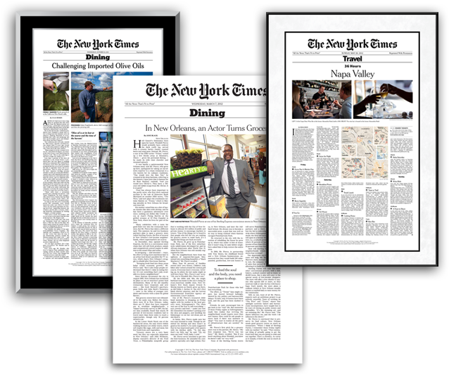 Up To 20” X 14” Plaque Includes Article With Magazine - New York Times (652x541), Png Download