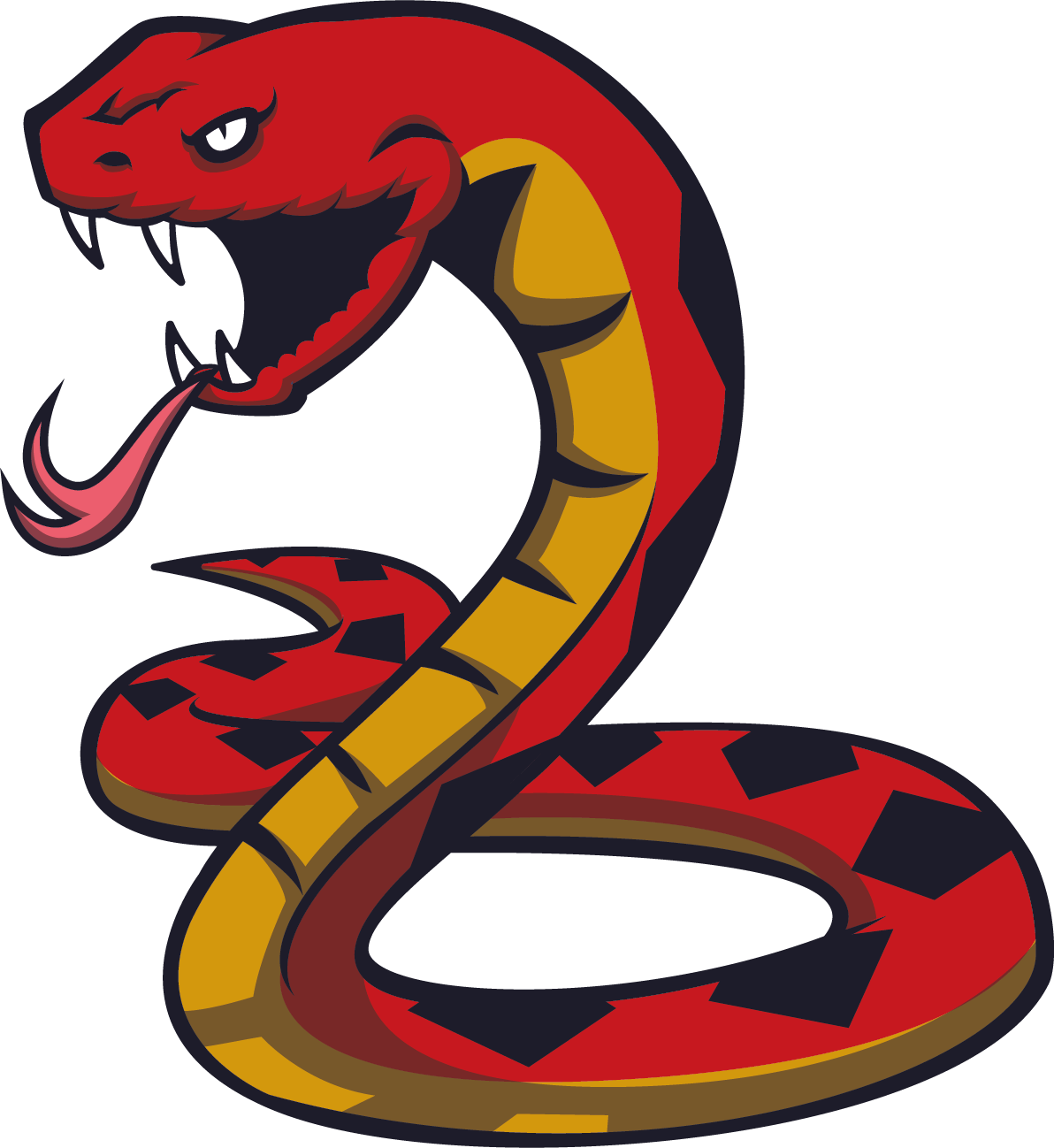 Snake Tattoo Png Transparent Quality Images - Red Snake Png (1192x1298), Png Download