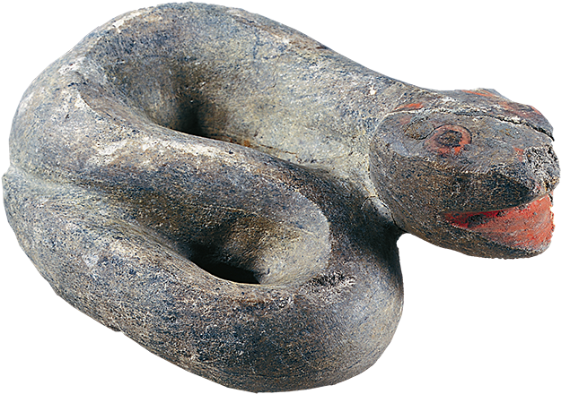 17 Cm The Stone Snake's Head Is Triangle, And Its Cylindric - Serpent (1220x800), Png Download