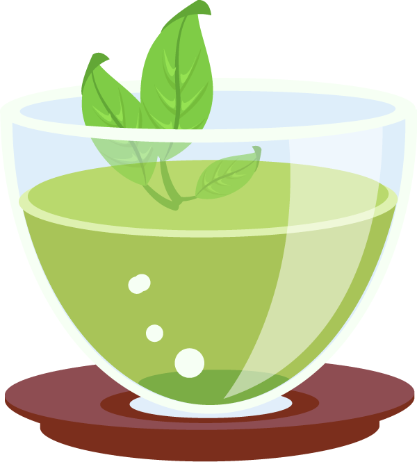Royalty Free Library Collection Of Png High Quality - Green Tea Cup Clip Art Png (600x665), Png Download