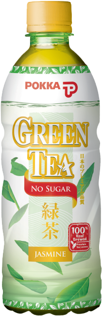 Jasmine Green Tea No Sugar - Pokka Green Tea 500ml (450x750), Png Download