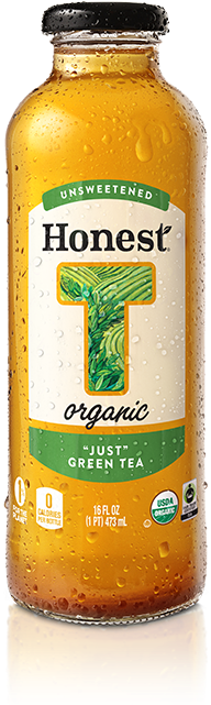 "just" Green Tea - Honest Tea Organic Just Green Tea (330x684), Png Download