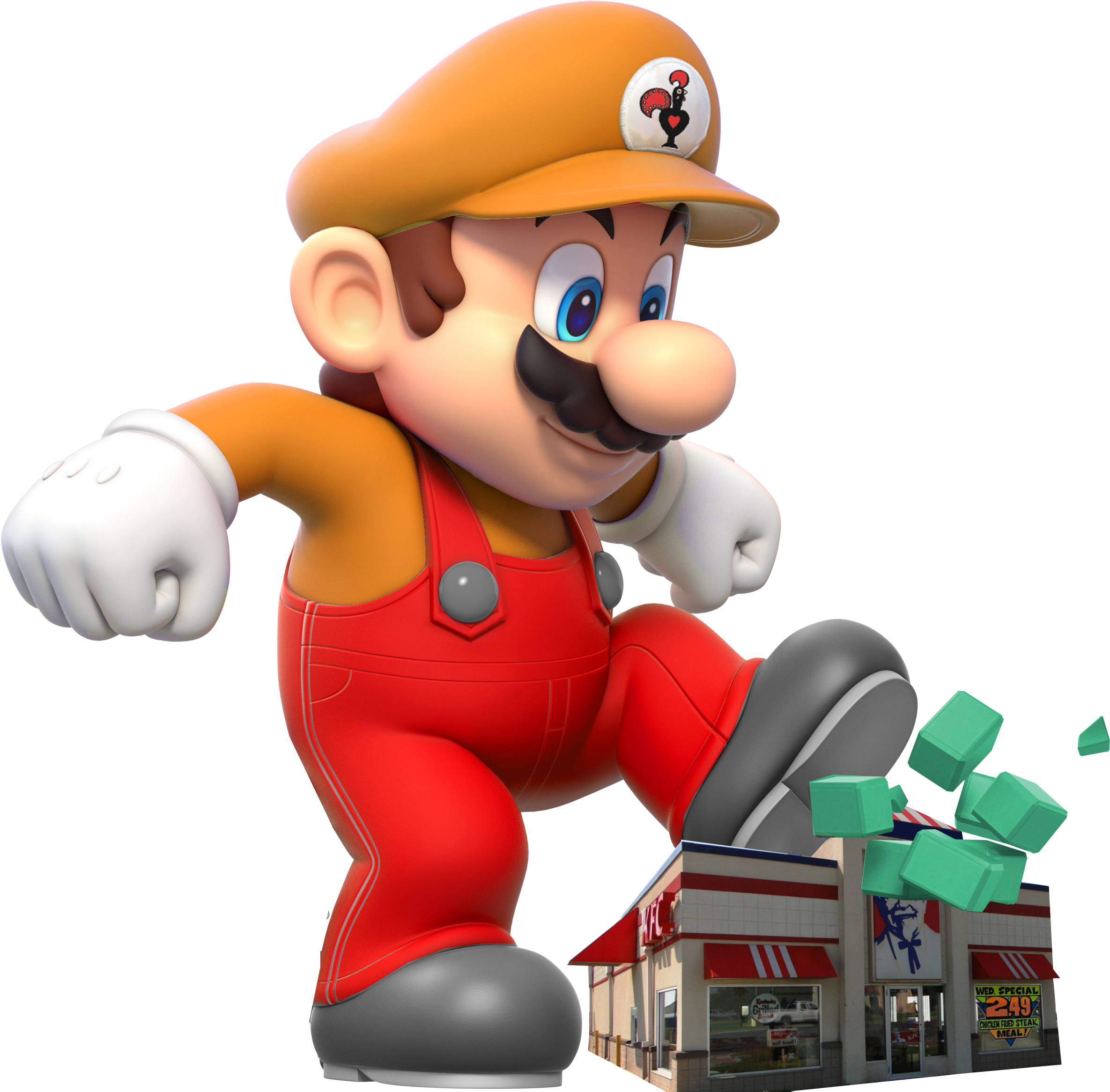 Cn Mario At Kfc - Diary Of A Wimpy Super Mario 2: Volume 2 (super Mario (2832x2331), Png Download