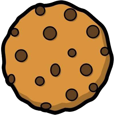 Svg Black And White Chocolate Chip Cookie Clipart - Galletas Del Come Galletas (402x402), Png Download