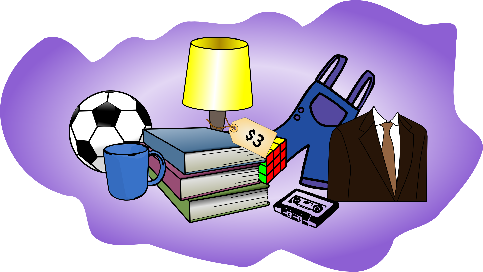 Advertise Your Garage Sale On Wrbi - Garage Sale Items Clip Art (1280x720), Png Download