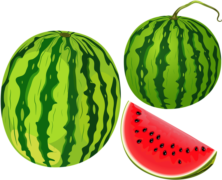 Яндекс - Фотки - Cliparts Water Melon (800x655), Png Download