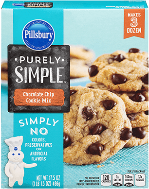 Pillsbury™ Purely Simple® Chocolate Chip Cookie Mix - Pillsbury Purely Simple (400x400), Png Download