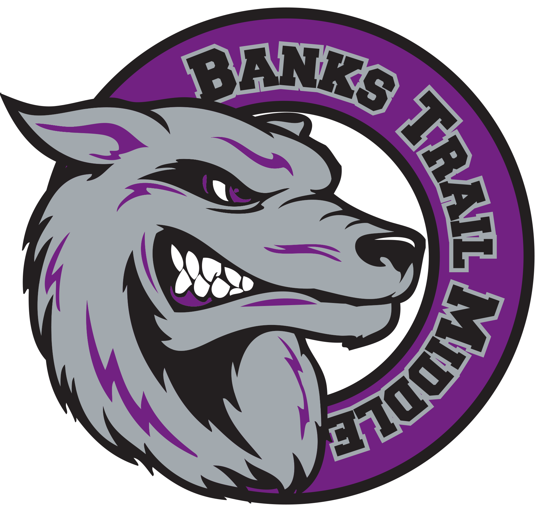 School Logo - Bankstrail (1800x1700), Png Download