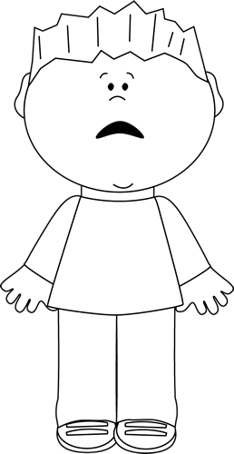 Png Transparent Download Black And White With A Face - Girl Sad Clip Art Black And White (258x500), Png Download