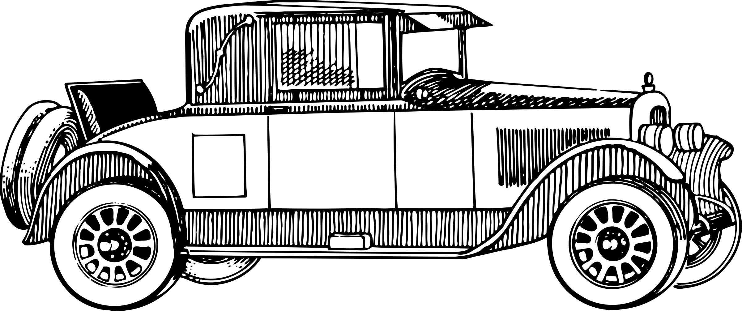 This Free Icons Png Design Of Vintage Car (2400x1006), Png Download