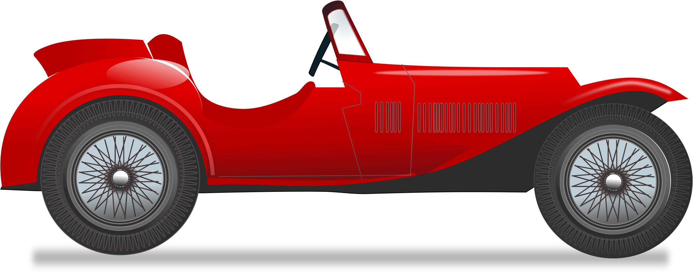 Vintage Race Car Png Clipart Images In Png - Car Clipart (2400x960), Png Download