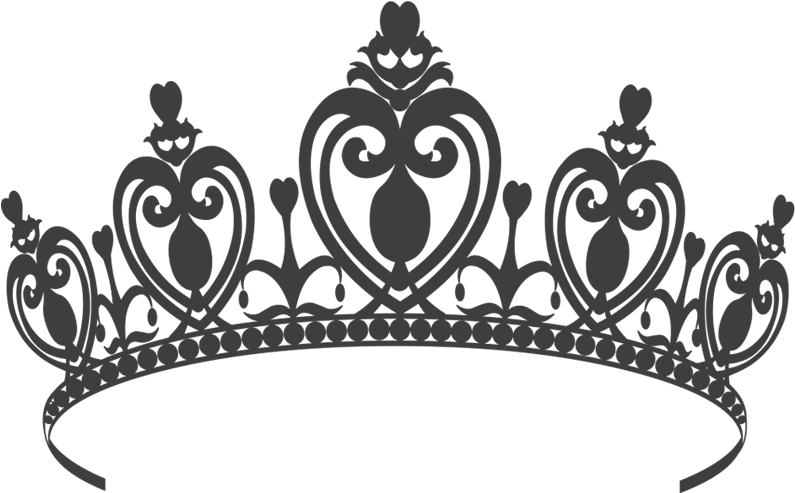 Princess Crown Png - Princess Crown Png Black (800x550), Png Download