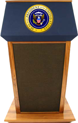 Vector Royalty Free Library Collection Of Presidential - President Podium Clipart (500x500), Png Download