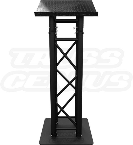 Matte Black Truss Lectern, Black Truss Podium, Black - Lectern Black Truss (600x600), Png Download