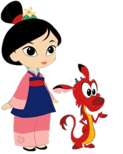 Report Abuse - Mulan Y Mushu (463x582), Png Download