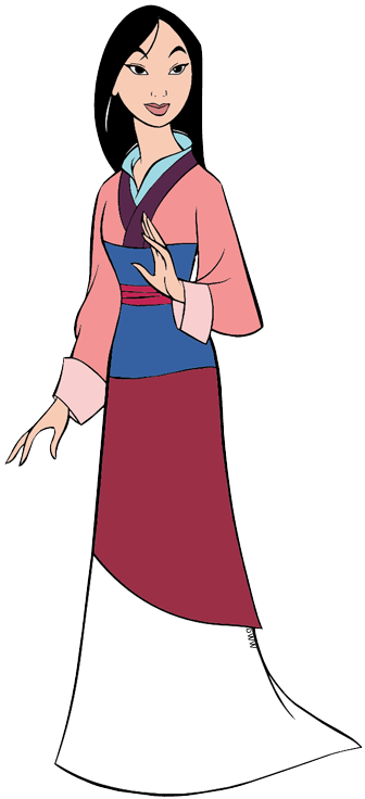 Mulan Clipart (336x736), Png Download