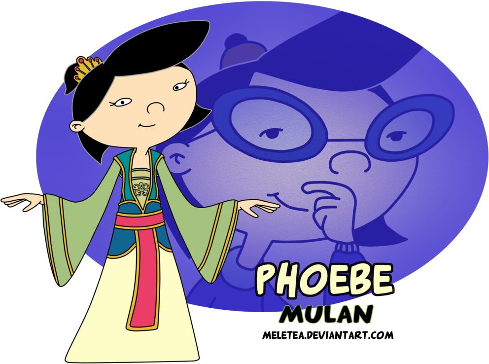 Phoebe As Mulan By Meletea - Hey Arnold Phoebe Asian (1024x1000), Png Download