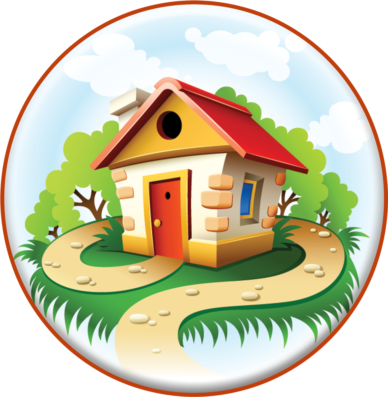 Fairytale Clipart Fairy Tale - Fairy Tale House Cartoon (1566x1600), Png Download