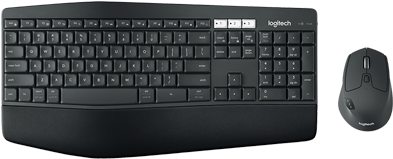 Logitech Mk850 Performance Wireless Keyboard And Mouse (393x393), Png Download
