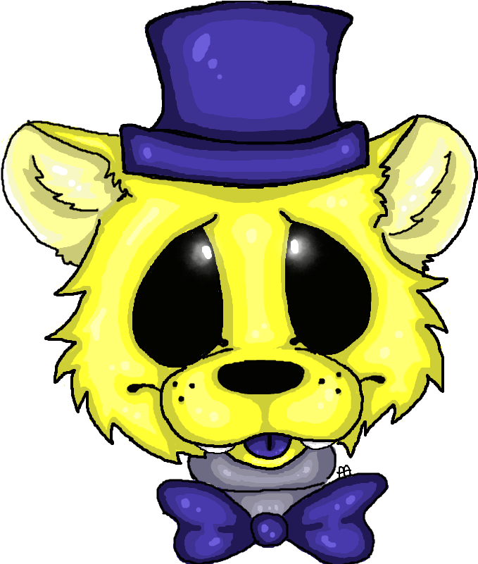 Image - Fnaf Golden Freddy Drawings (800x800), Png Download