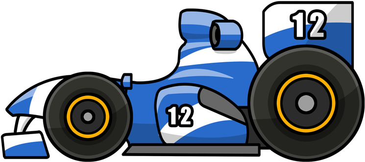 Banner Transparent Download Cartoon - Cartoon Formula One Car (800x441), Png Download