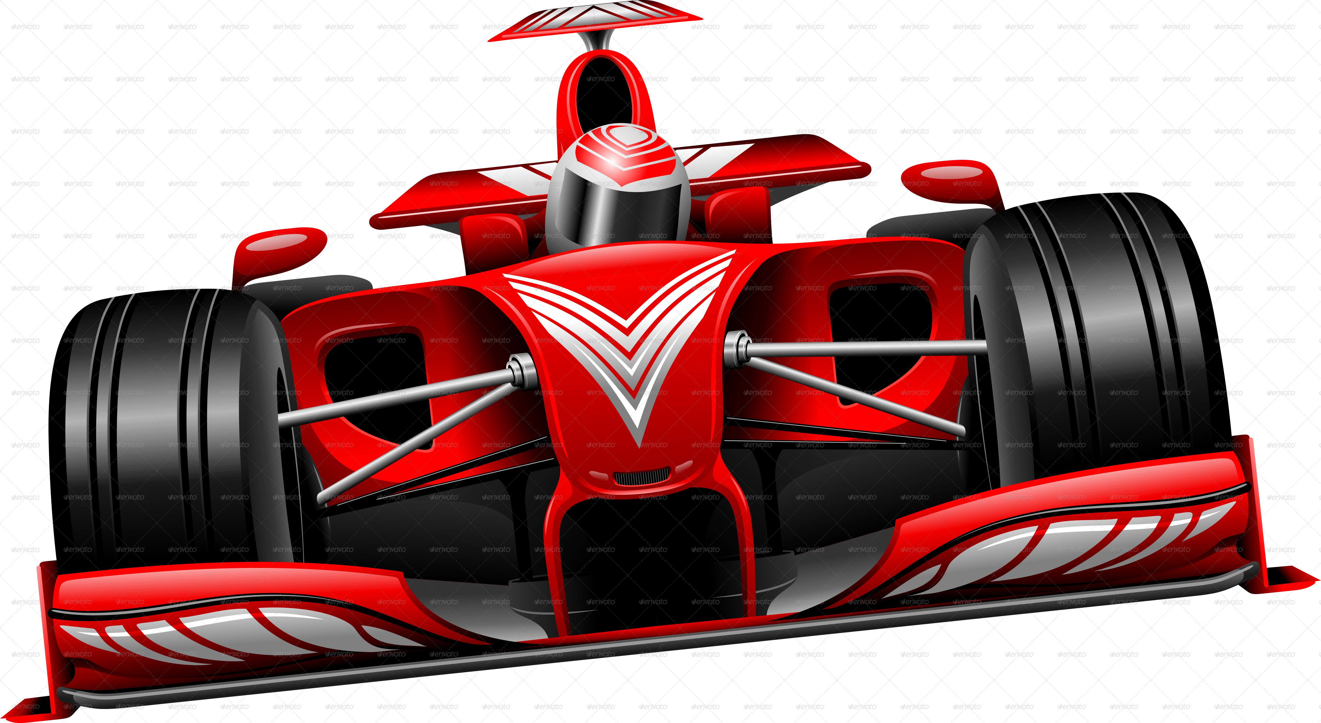 1 Red Race Car-png - F1 Car Png (5000x2737), Png Download