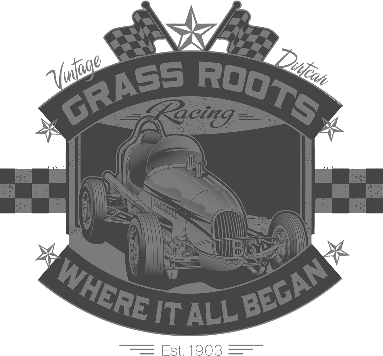 Grass Roots Vintage Sprint Car T's - Clothing (480x480), Png Download