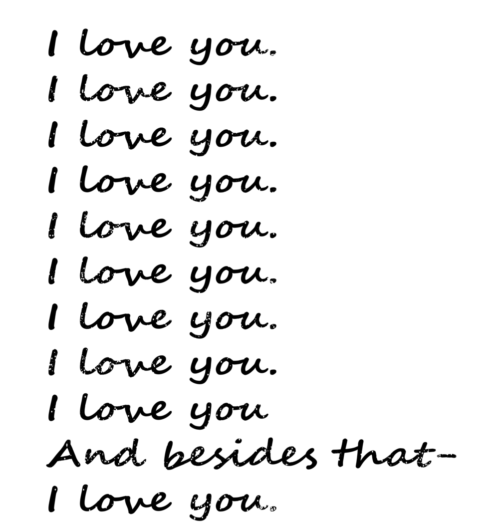 I Love You I Love You (1000x1250), Png Download