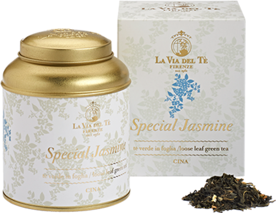 Chinese Green Tea, Jasmine Flowers Special Jasmine - La Via Del Te (600x600), Png Download