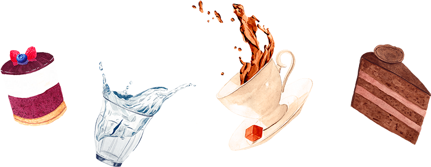 Love Is In The Air And It Smells Like Coffee - Illustration (881x350), Png Download