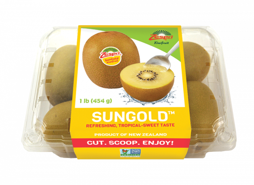 A Closer Look At Zespri® Sungold™ Kiwifruit - Sun Gold Kiwi (850x618), Png Download