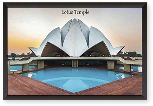 Lotus Temple (600x600), Png Download