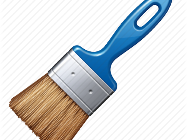 Paint Brush Clipart Colour Brush - Paint Brush Png Transparent (640x480), Png Download