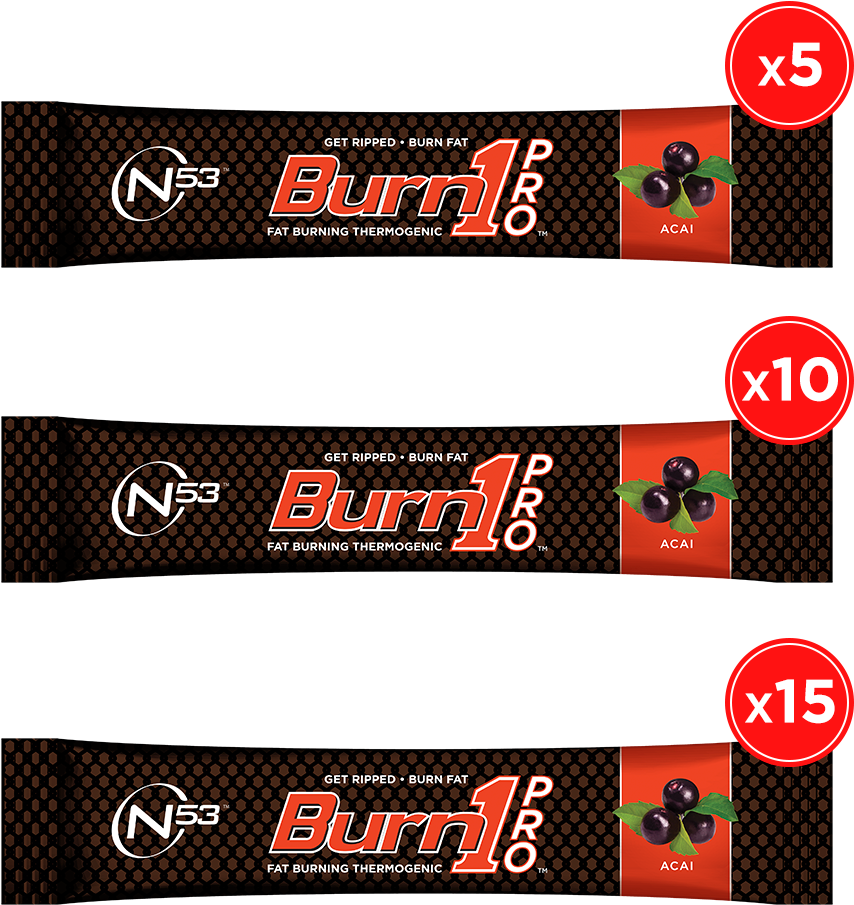 Burn1 Pro Acai Single Serving Bundle Pack - Fictional Character (908x1024), Png Download