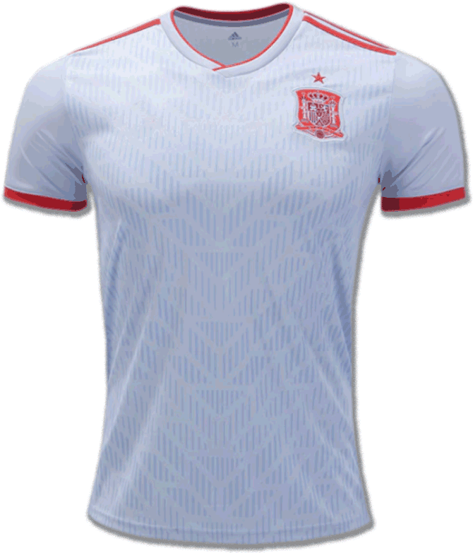 Spain Football Jersey Away 2018 Fifa World Cup - Spain World Cup Jersey 2018 Away (900x1200), Png Download