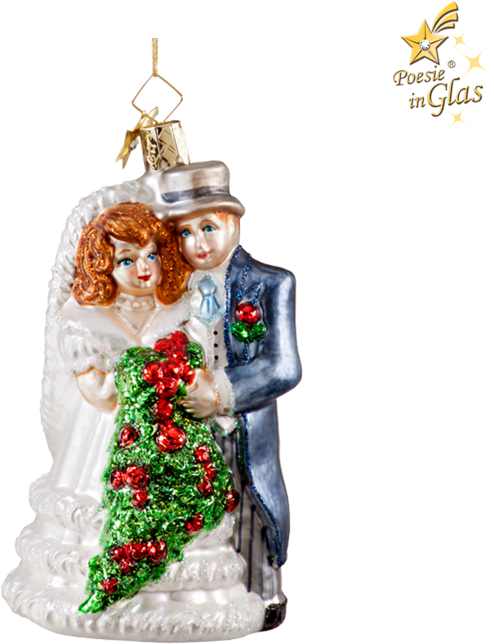 Wedding Couple - Christmas Ornament (1000x1000), Png Download