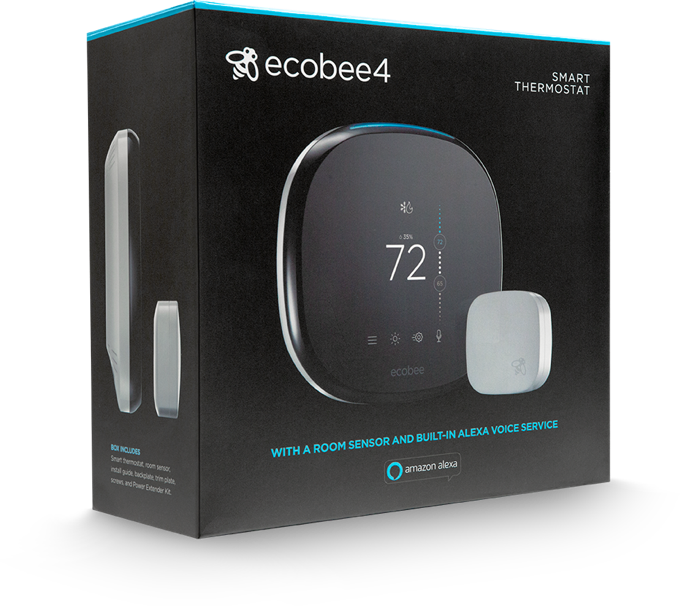 Ecobee4 Box Ecobee4 Box - Ecobee 4 (680x606), Png Download