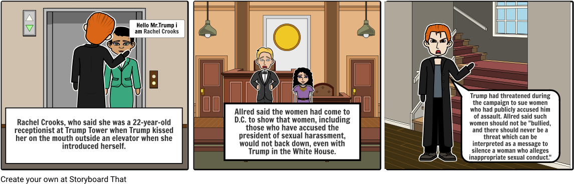 Part 2 Donald Trump - Cartoon (1164x385), Png Download