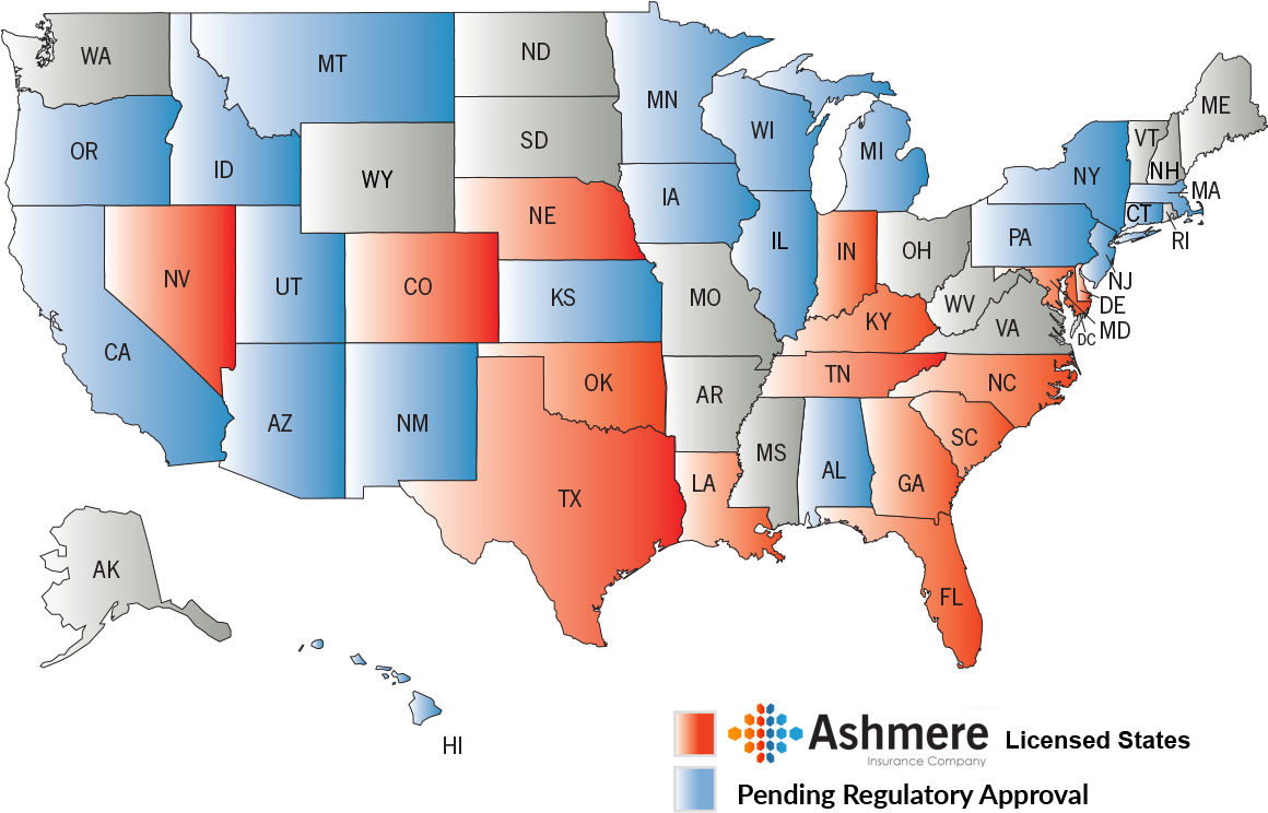 Ashmere Licensed States - Map (1200x822), Png Download
