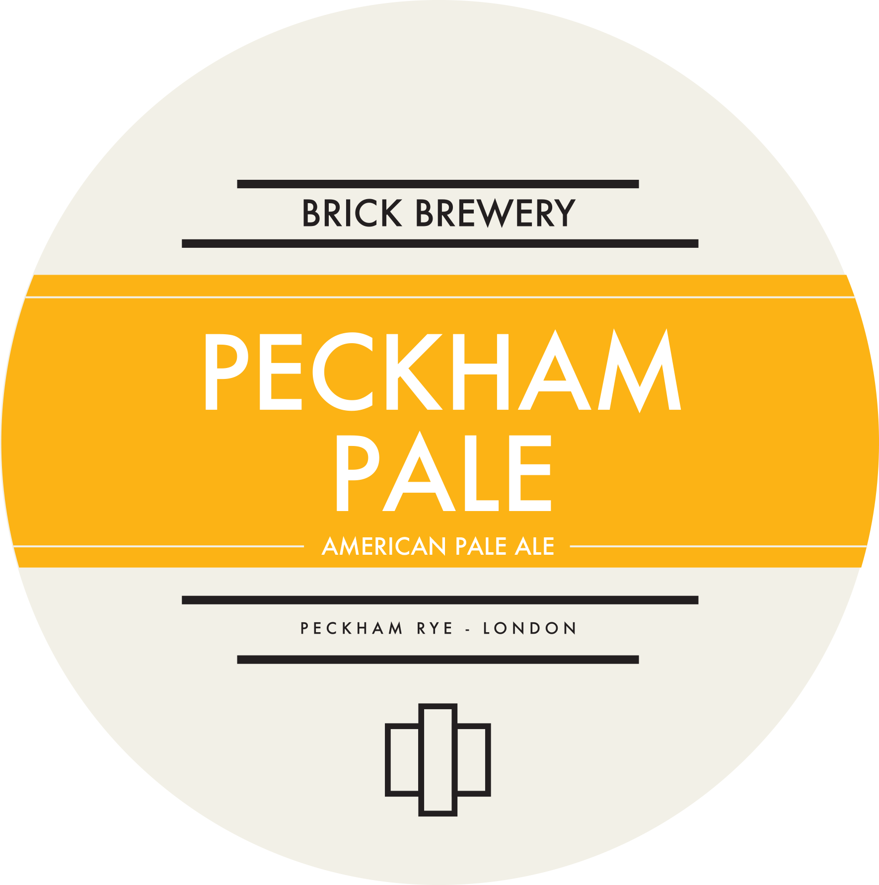 Brick Brewery's Peckham Pale Beer Logo - Asp Trapani (1770x1782), Png Download